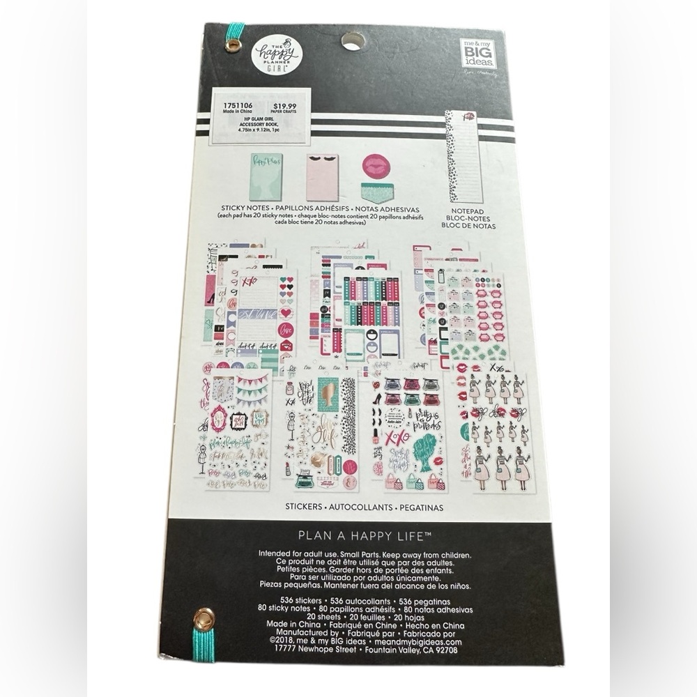 The Happy Planner Glam Girl Accessory Book Folio - Picture 2 of 16